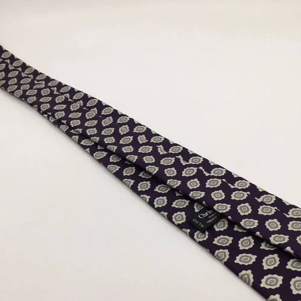 Vintage Christian Dior Silk Paisley Tie Made in USA w/ Silk Fabric from France